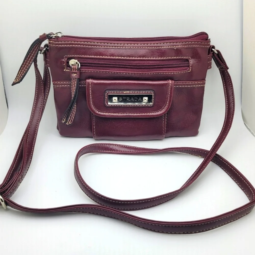 Burgundy Classic Crossbody Bag